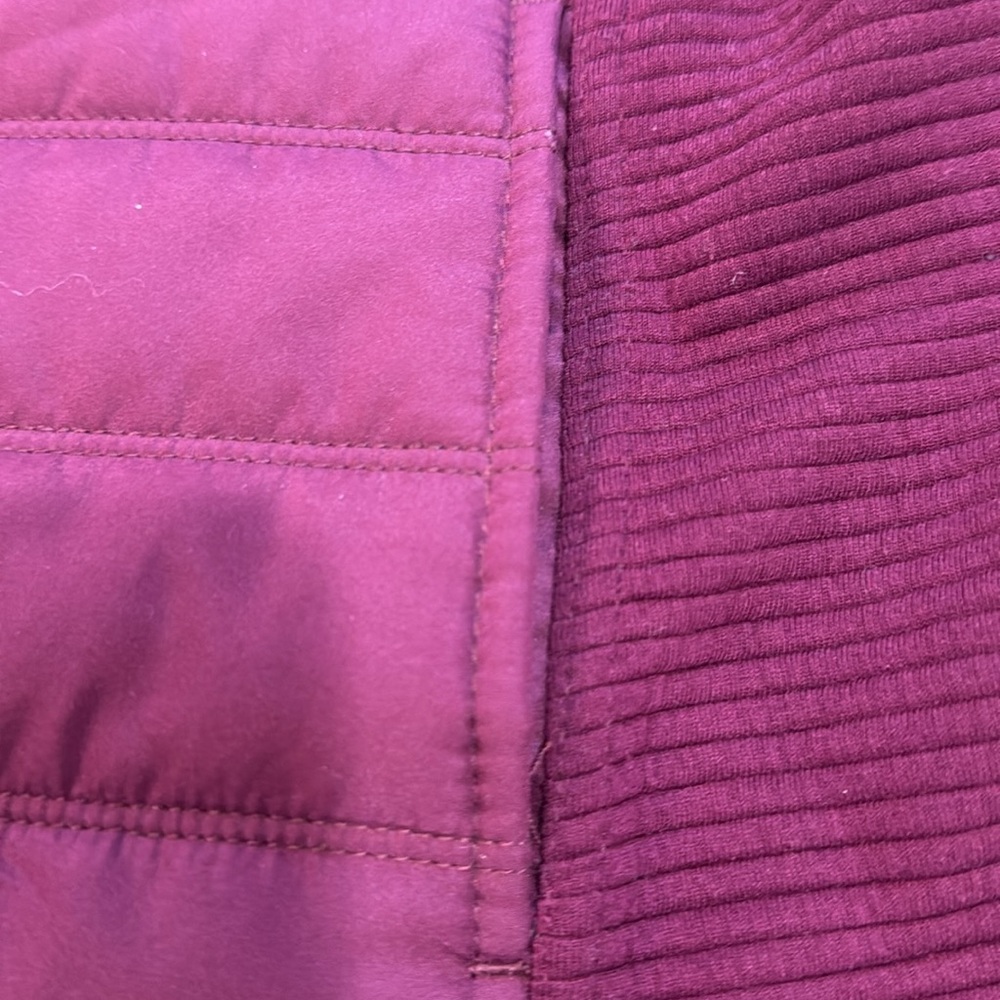 Fila Purple/maroonish Jacket with High Collar, hood and Quilted Design - Picture 6 of 8